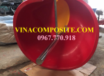 Máng xoắn trẻ em, cầu trượt máng xoắn 1 vòng  